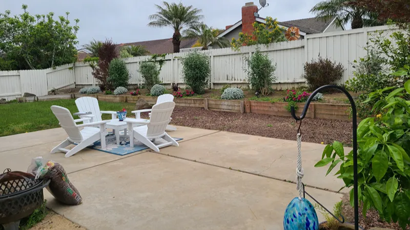 Tustin residential property before landscape and hardscape improvements