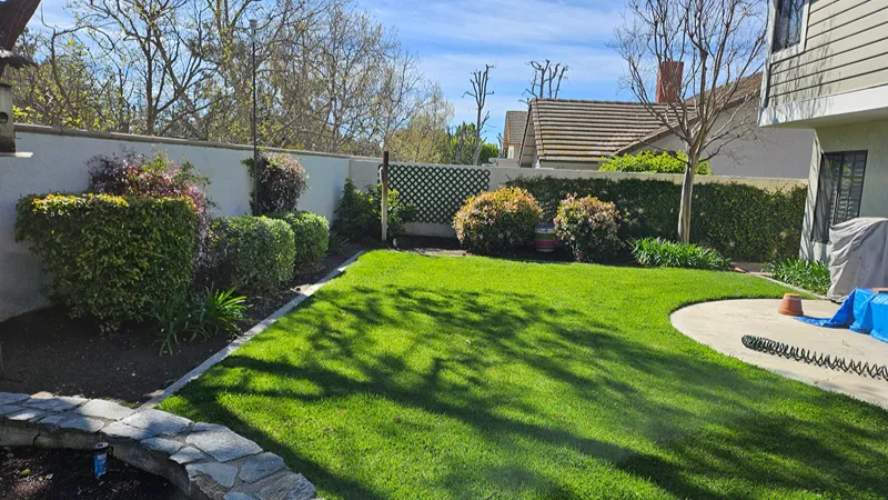 Brea property before a complete landscape renovation