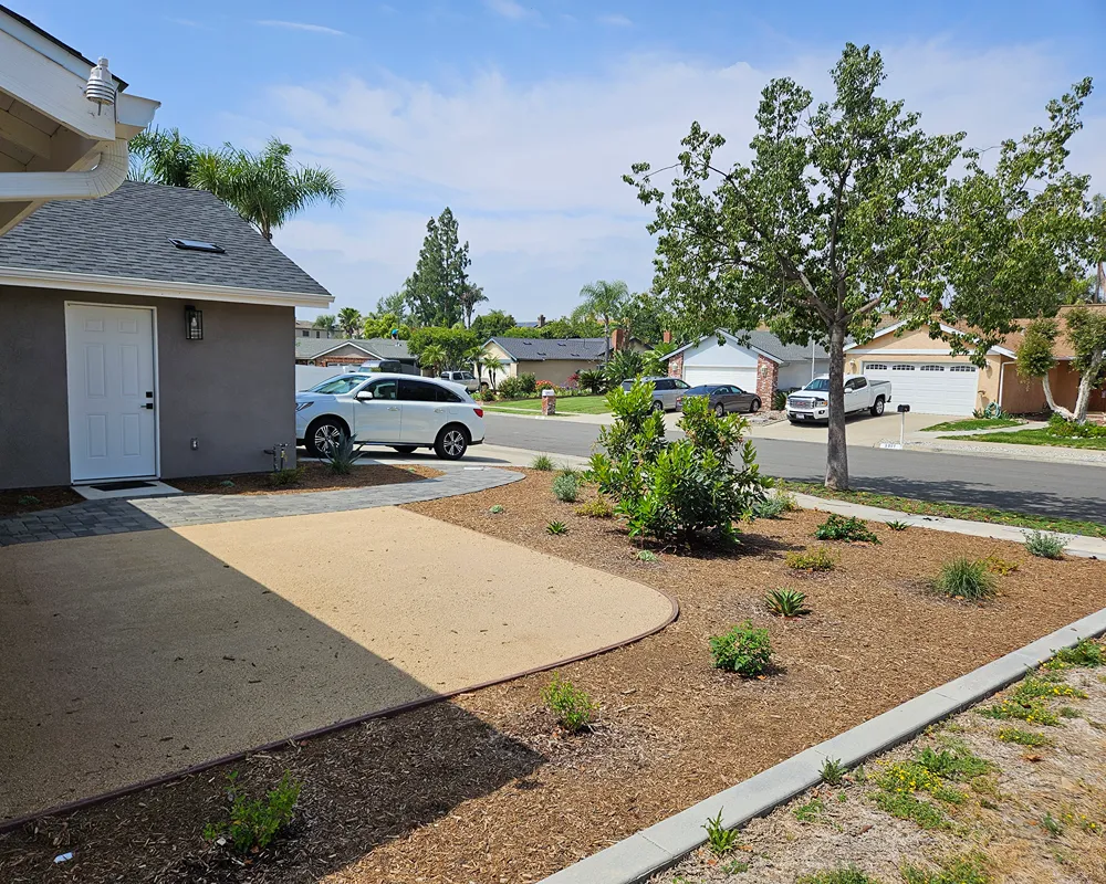 Professionally designed residential landscape for a Los Alamitos home
