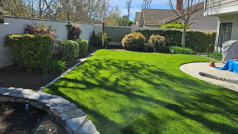 Fullerton property before new waterwise planting and irrigation