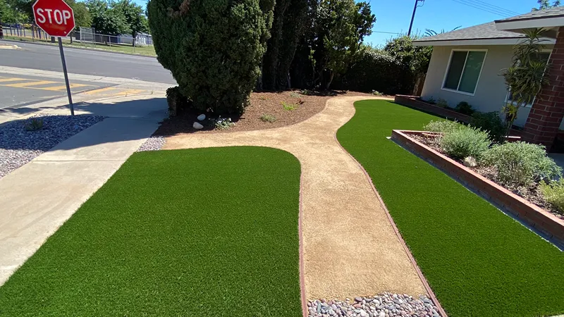 Second view of the renovated Placentia front yard