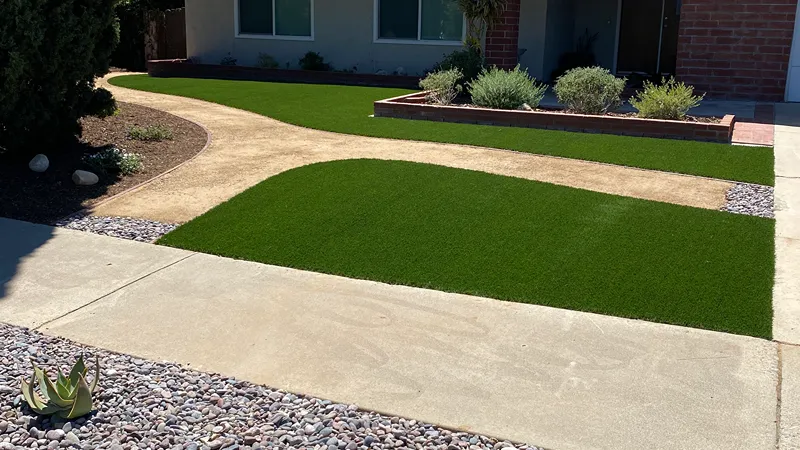 Third view of the renovated Placentia front yard