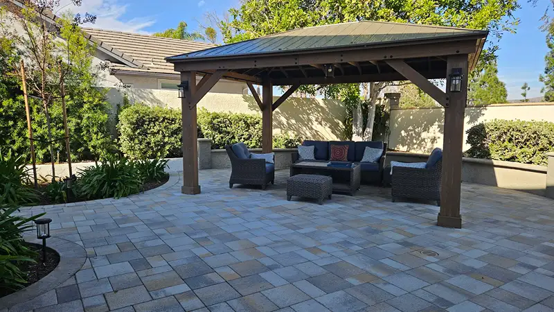 Second view of the completed Orange backyard renovation