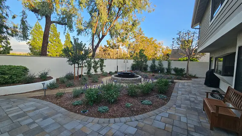 Third view of the completed Orange backyard renovation