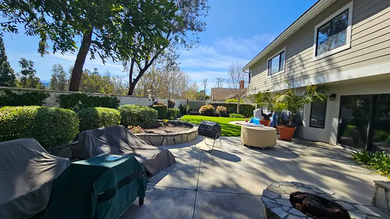 Third view of the Orange backyard before renovation