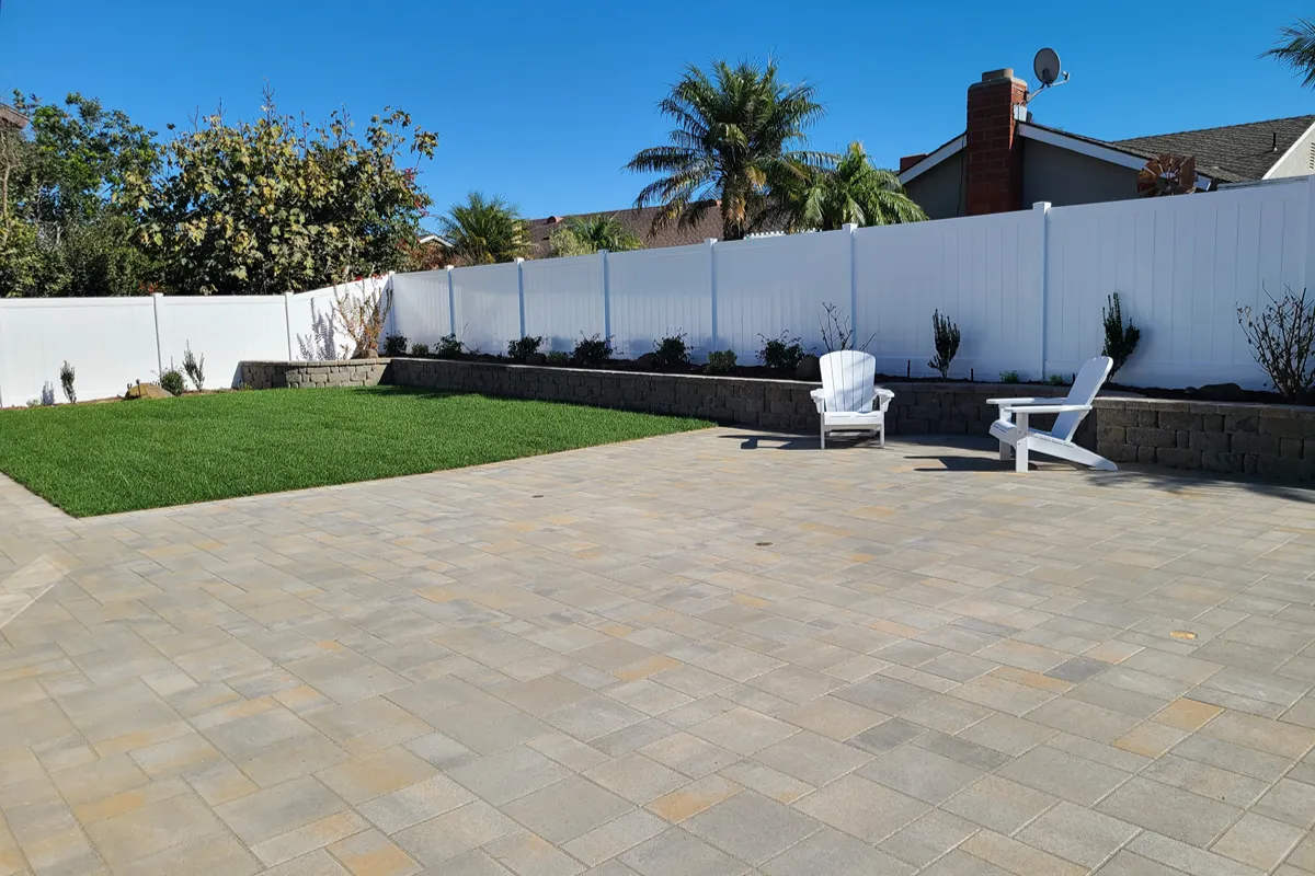 Fourth view of the completed Huntington Beach backyard